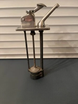Vintage Antique Syrup Soda Fountain Ice Cream Stainless Dispenser Pump 14" - Image 1 of 4