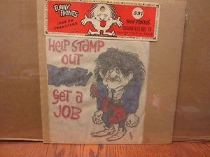 Help stamp out Poverty get a job T-shirt iron on transfer for Tee vintage #85 - Picture 1 of 2
