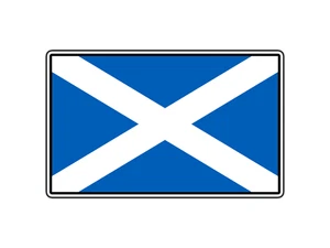 #2691 Bandera de Escocia Mundo País Pegatina Impermeable Vinilo Calcomanía Troquelada Coche - Imagen 1 de 1