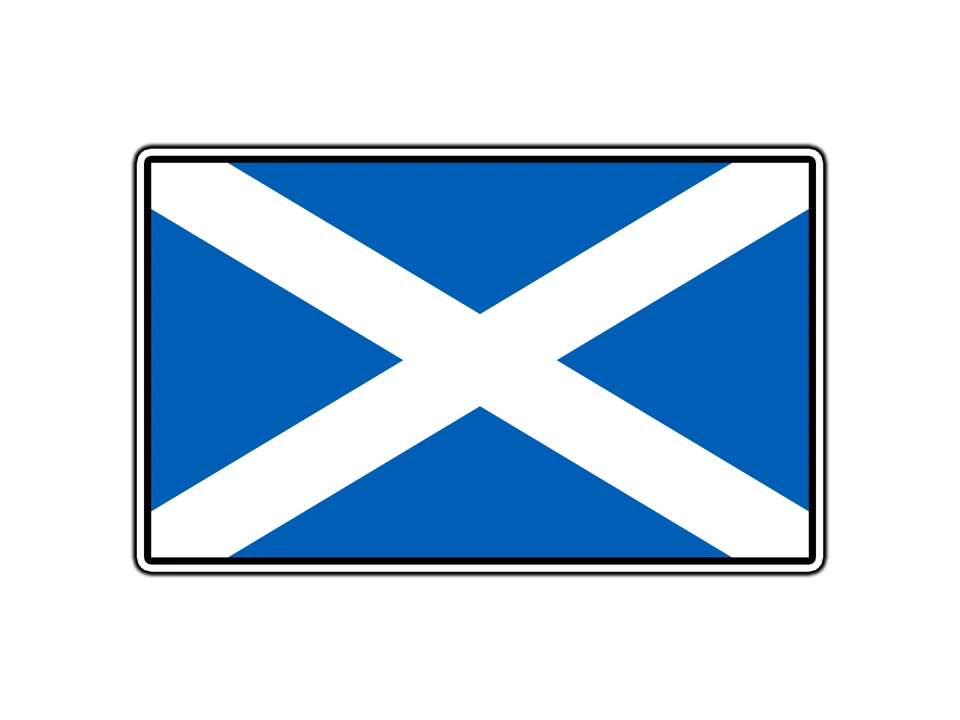 Scotland Flag World Country Sticker Waterproof Vinyl Decal Die-Cut Car Laptop - Image 1 of 1