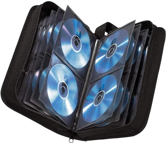 Hama CD Wallet for 104 Discs, CD/DVD/Blu-ray (folder for storage, space-saving f - Image 1 of 2