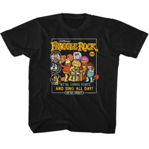 Fraggle Rock Group Jim Henson We're Gonna Dance And Sing All Day Youth T Shirt - Picture 1 of 3