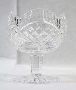 Tipperary Lead Clear Crystal Glass Sherbet Pedestal Cup Desert Bowl - Picture 1 of 7