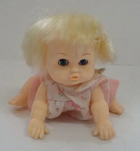 Vintage small pretend crawl baby doll - Picture 1 of 7