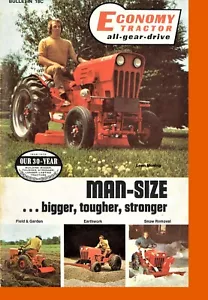 Economy All Gear Drive Tractor Dealer's Sales Color Brochure 1976 18C Power King - Picture 1 of 8
