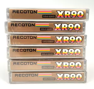 Lote de 6 cintas de casete en blanco Recoton XR90 SELLADAS nuevas existencias antiguas - Imagen 1 de 4