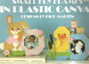 Plastic Canvas Patterns Frames Bunny Cat Bear Duck Easte4r Baby G31 - Picture 1 of 3
