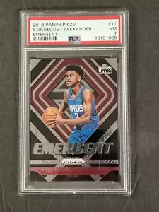 2018-19 PRIZM EMERGENT SHAI GILGEOUS-ALEXANDER RC #11 PSA 7 NM GRADED (DS) 4322C - Foto 1 di 2