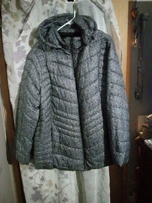 Xersion Jacket Men's Puffer Full Zip Pockets Coat Packable Light Pattern Design - Imagem 1 de 4