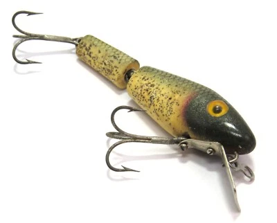L&S Bass Master Model 15 Vintage Jointed Plastic Fishing Lure, Silver Flash - Image 1 of 4
