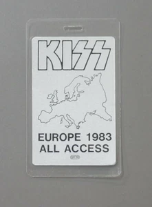 Kiss backstage pass Laminated Authentic Europe 1993 SILVER ! - Picture 1 of 1