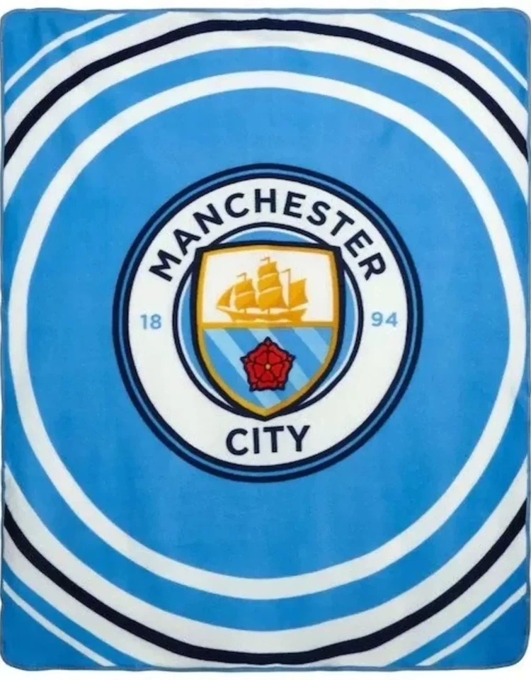 Manta polar Man City "Pulse" 150x125 cm con licencia para siempre coleccionables NUEVA Foto 1 de 4