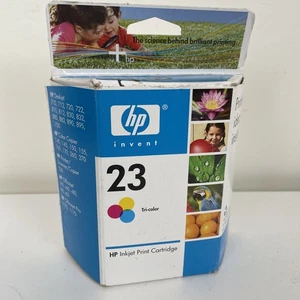 Cartucho de tinta tricolor HP 23 Invent original nuevo sellado EXP 2007 sellado - Imagen 1 de 5