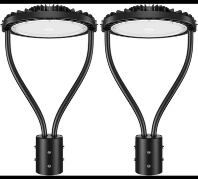 2 Pcs150W LED Post Top Light, LED Circular Area Light 21000Lm 5000K LED Parking - Image 1 of 3
