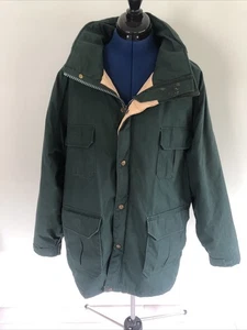 Vintage Woolrich Heavy Field Ranch Workwear Jacket Men XL Green USA MADE No Hood - Picture 1 of 11