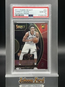 Panini Select #83 2017 Jarrett Allen Maroon Prizm 89/199 Rookie RC PSA 10 - Imagen 1 de 2
