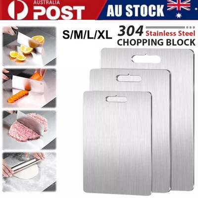 Stainless Steel Cutting Board Double Sided Thickened Chopping Boards for Kitchen - image 1 of 4