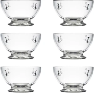 La Rochere Napoleon Bee Bowl (Set of 6), 9 oz, Clear - Picture 1 of 7