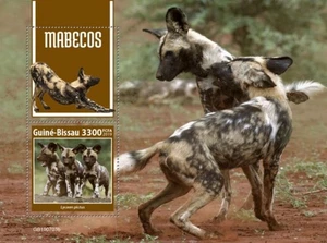 Guinea-Bissau - Perros salvajes 2019 - Hoja de recuerdo de estampillas - GB190703b - Imagen 1 de 1