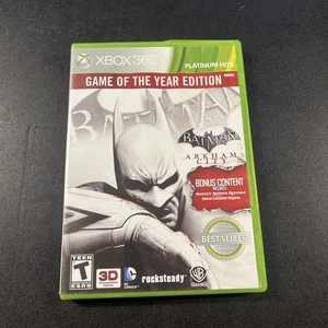 Batman Arkham City Game of the Year Edition (Xbox 360 2012) Tested Working - Picture 1 of 4