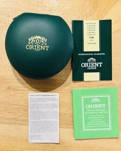 Orient Watch Empty Green Box Case - Picture 1 of 4