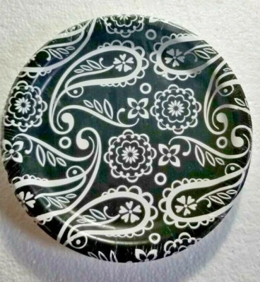 Black & White Party Plates 18 Count Paper Made in USA Any Occasion Great Design  - Image 1 of 3