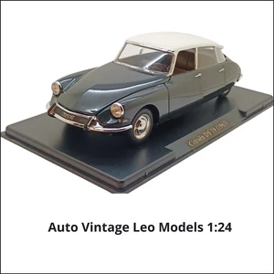 Modelle Sammlung Auto Vintage Citroen DS19 1963 Bicolor Skala 1:24 Leo Models - Bild 1 von 9