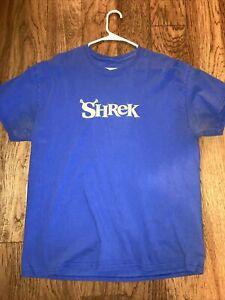 Vintage Shrek T-shirt Movie Promo Universal Studios Dreamworks Adult Size L/XL