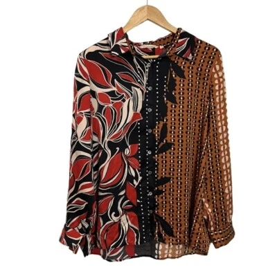 Мягкое окружение женщин шелк блузка размер большой длинным рукавом недостаток - Изображение 1 из 4