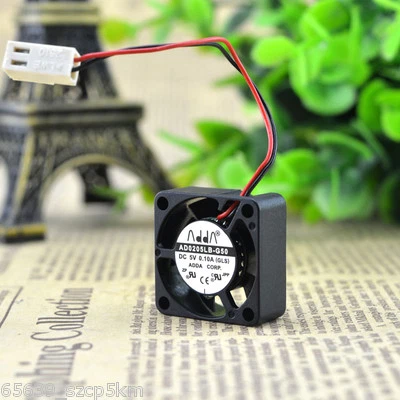 ADDA AD0205LB-G50  DC 5V 0.1A 2Pin 25x25x10mm  ，5 blade, 1 inch, Cooling Fan   - Image 1 of 4