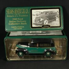 Berline Ford - 1940 banque de collection de livraison - étain - Sears and Roebuck Co. En boîte