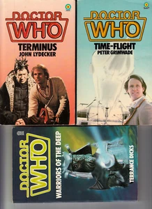 DOCTOR WHO – TIME-FLIGHT #74/TERMINUS #79/WARRIORS OF THE DEEP #87 (1st British) - Picture 1 of 6