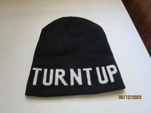 Charlotte Russe Black Stocking Cap Hat Turnt Up 100% Acrylic Adult One size - Picture 1 of 3