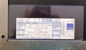 WWE RUTHLESS AGRESIÓN - 2003 MILWAUKEE BOLETO DE EVENTO COMPLETO SIN USAR - Imagen 1 de 1