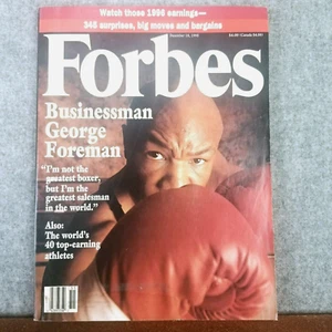 Vintage Forbes Dec 18, 1995 Edition Magazine - Businessman George Foreman - Picture 1 of 12