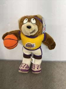 Vintage 1991 Good Stuff Los Angeles Lakers LA NBA Basketball Bear Plush 10” tags - Bild 1 von 16