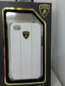 Brand new! white Leather Lamborghini Iphone4/4s Case - Picture 1 of 1