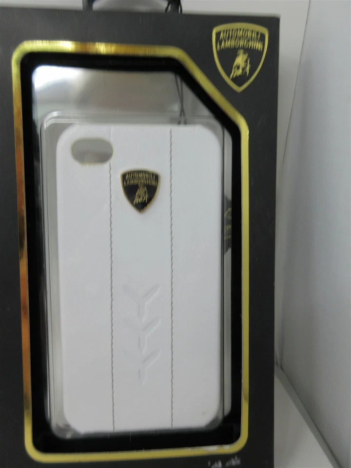 Nuovissimo! custodia in pelle bianca Lamborghini Iphone4/4s - Immagine 1 di 1