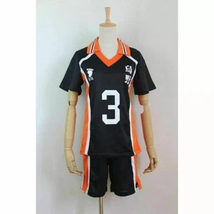 HOT Haikyuu!! Karasuno High School Uniform Jersey No.3 Daichi Sawamura Cosplay - Picture 1 of 5