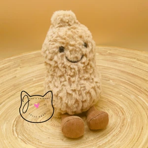 AUTHENTIQUE peluche douce Jellycat AMUSEABLE CACAHUÈTE neuve avec étiquette nourriture de collection - Photo 1/8