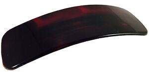 Parcelona French Flat Extra Large Glossy Shell Celluloid Wide Hair Clip Barrette
