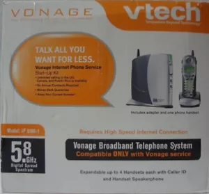 Vonage VTech IP 8100-1 Broadband Telephone System, Base & 1 Handset -25 - Picture 1 of 1