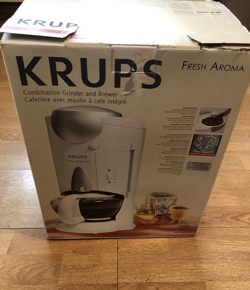 Krups Fresh Aroma Cafe Line Grinder/Brewer Coffee Maker NOS F619 - Image 1 of 4