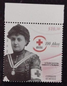BD) 2010, MEXICO, 100 YEARS OF THE MEXICAN RED CROSS, LUZ GONZÁLEZ CASIO DE LÓPE - Picture 1 of 1