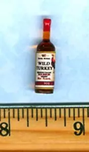 Dollhouse Miniature Bottle of Wild Turkey - 1:12 Scale - Picture 1 of 1