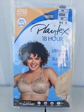Playtex 18 Hour Ultimate Lift Support Wirefree Bra 4745 Sz 44d Nude