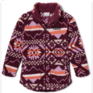Columbia Girls' West Bend Full Zip Fleece Jacket, Size Youth Medium,NWT - Picture 1 of 10