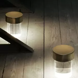 FLOS Last Order Clear Table Lamp Crystal Glass AC100V USB LED 1.9kg JAPAN NEW - Picture 1 of 50
