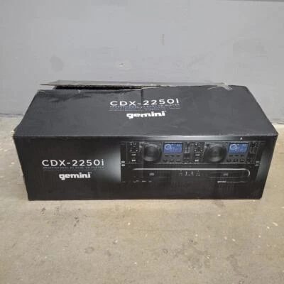 Gemini CDX-2250I Professional 2U Dual CD USB Media 2-Deck Rack Mount DJ Player - Image 1 of 4