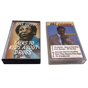 VTG 1980s Bill Cosby Cassette Tape Set – “Himself” + “Talks to Kids About Drugs" - Picture 1 of 3